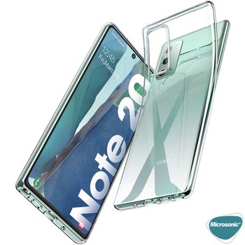 Microsonic Samsung Galaxy Note 20 Kılıf Transparent Soft Beyaz