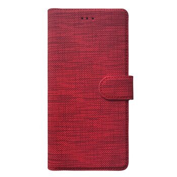 Microsonic Samsung Galaxy Note 5 Kılıf Fabric Book Wallet Kırmızı