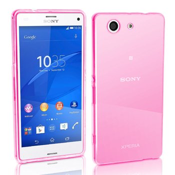 CaseUp Sony Xperia Z3 Compact Kılıf Transparent Soft Pembe