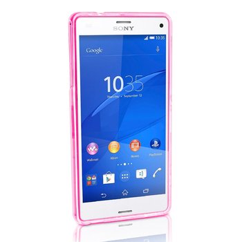 CaseUp Sony Xperia Z3 Compact Kılıf Transparent Soft Pembe