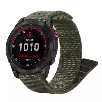 Microsonic Garmin Forerunner 945 Kordon UltraFit Hasırlı Woven Koyu Yeşil