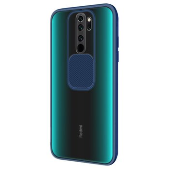 Microsonic Xiaomi Redmi Note 8 Pro Kılıf Slide Camera Lens Protection Lacivert