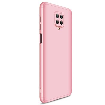 Microsonic Xiaomi Redmi Note 9 Pro Max Kılıf Double Dip 360 Protective AYS Rose Gold