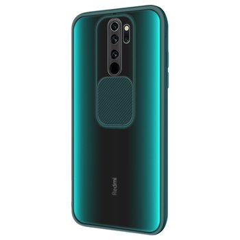 Microsonic Xiaomi Redmi Note 8 Pro Kılıf Slide Camera Lens Protection Koyu Yeşil