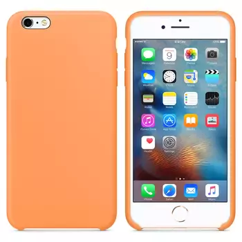 Microsonic Apple iPhone 6 Kılıf Liquid Lansman Silikon Papaya