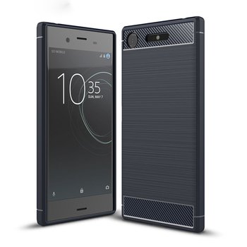 Microsonic Sony Xperia XZ1 Kılıf Room Silikon Lacivert