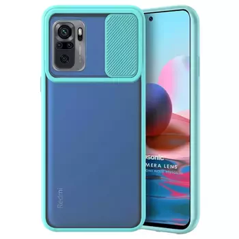 Microsonic Xiaomi Poco M5s Kılıf Slide Camera Lens Protection Turkuaz