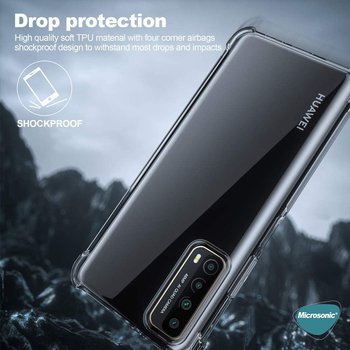 Microsonic Huawei P Smart 2021 Kılıf Anti Shock Silikon Şeffaf