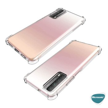 Microsonic Huawei P Smart 2021 Kılıf Anti Shock Silikon Şeffaf