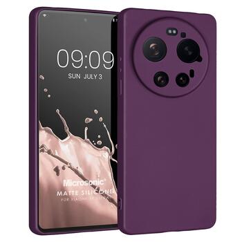 Microsonic Matte Silicone Xiaomi 17 Ultra Kılıf Mor