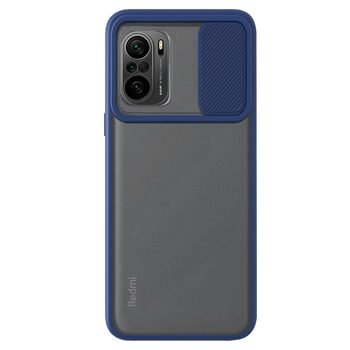 Microsonic Xiaomi Redmi K40 Pro+ Kılıf Slide Camera Lens Protection Lacivert