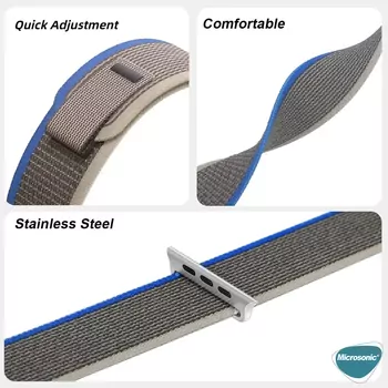 Microsonic Apple Watch Ultra 3 Kordon Hike Spiral Kahverengi