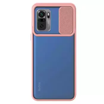 Microsonic Xiaomi Poco M5s Kılıf Slide Camera Lens Protection Rose Gold