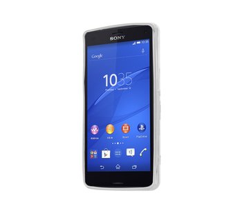 CaseUp Sony Xperia Z3 Compact Lazer Kesim Silikon Kılıf Gümüş