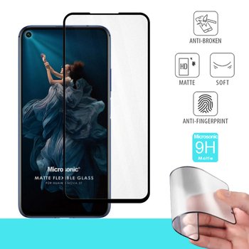 Microsonic Huawei Nova 5T Matte Flexible Ekran Koruyucu Siyah