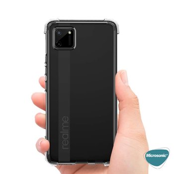 Microsonic Realme C11 Kılıf Anti Shock Silikon Şeffaf