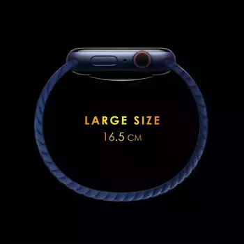 Microsonic Samsung Gear S3 Frontier Kordon, (Large Size, 165mm) Braided Solo Loop Band Kırmızı