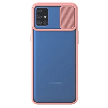 Microsonic Samsung Galaxy M51 Kılıf Slide Camera Lens Protection Pembe