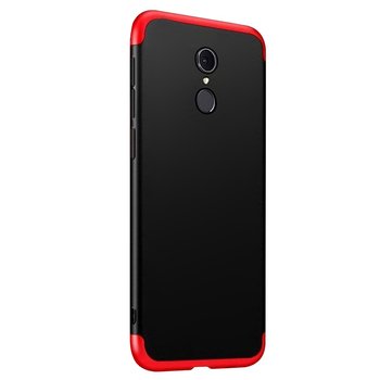 Microsonic Xiaomi Redmi 5 Plus Kılıf Double Dip 360 Protective AYS Siyah - Kırmızı