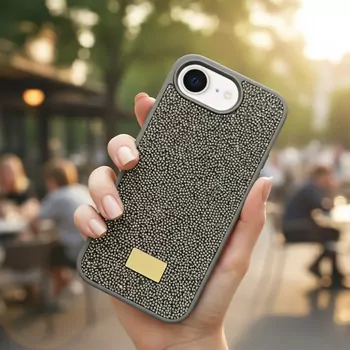 Microsonic Apple iPhone 16e Kılıf Cosmic Shine Koyu Gri