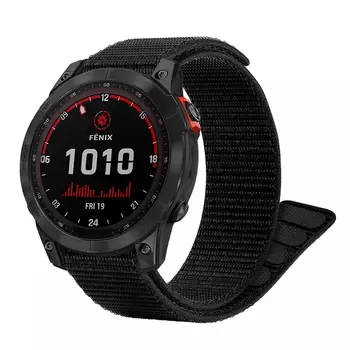 Microsonic Garmin Forerunner 735XT Kordon UltraFit Hasırlı Woven Siyah