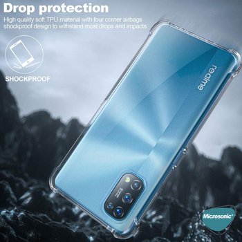 Microsonic Realme 7 Pro Kılıf Anti Shock Silikon Şeffaf