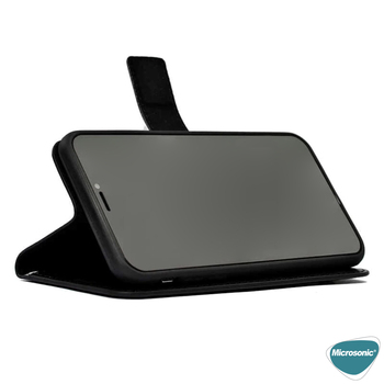 Microsonic Samsung Galaxy A37 Kılıf Delux Leather Wallet Kırmızı