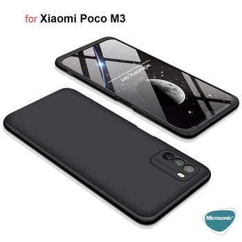 Microsonic Xiaomi Poco M3 Kılıf Double Dip 360 Protective AYS Rose Gold