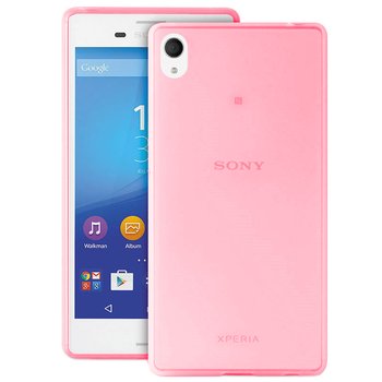 CaseUp Sony Xperia M4 Aqua Kılıf Transparent Soft Pembe