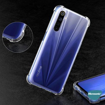 Microsonic Realme 5i Kılıf Anti Shock Silikon Şeffaf