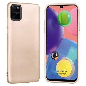 CaseUp Samsung Galaxy A91 Kılıf Matte Surface Gold