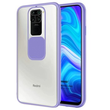 Microsonic Xiaomi Redmi Note 9 Kılıf Slide Camera Lens Protection Lila