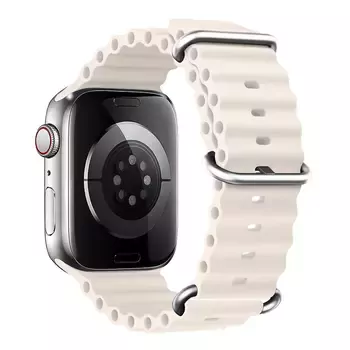 Microsonic Apple Watch Ultra 3 Kordon Aqua Belt Bej