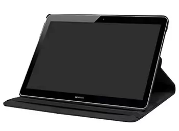 Microsonic Huawei MediaPad T5 10'' Kılıf 360 Rotating Stand Deri Kırmızı