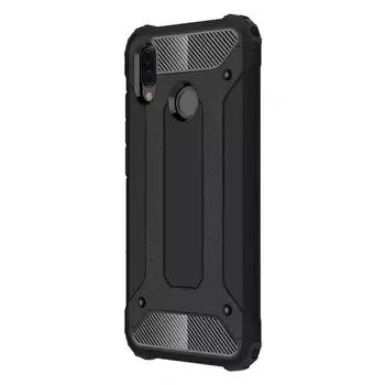 Microsonic Huawei P20 Lite Kılıf Rugged Armor Siyah