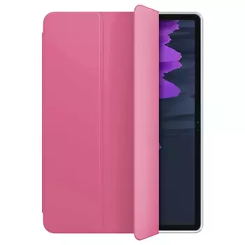 Microsonic Samsung Galaxy Tab S7 T870 Kılıf Slim Translucent Back Smart Cover Pembe