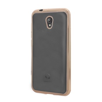 Microsonic Vodafone Smart Style 7 Kılıf Skyfall Transparent Clear Gold