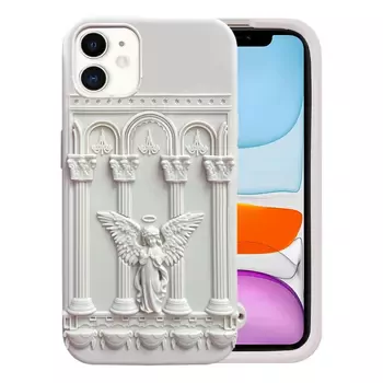 Microsonic Apple iPhone 12 Kılıf Praying Angel Bej