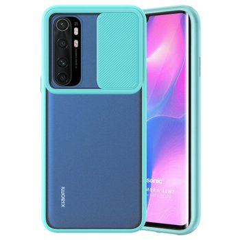 Microsonic Xiaomi Mi Note 10 Lite Kılıf Slide Camera Lens Protection Turkuaz