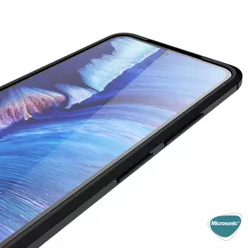 Microsonic Xiaomi Poco M5s Kılıf Deri Dokulu Silikon Siyah