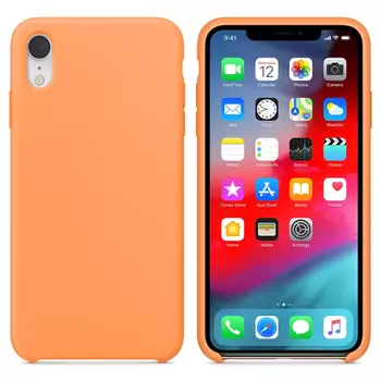 Microsonic Apple iPhone XR Kılıf Liquid Lansman Silikon Papaya