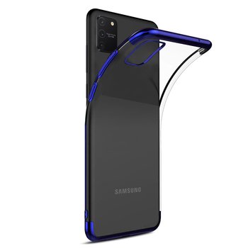 Microsonic Samsung Galaxy A91 Kılıf Skyfall Transparent Clear Mavi