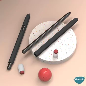 Microsonic Samsung Galaxy Tab S Pen Kılıf Retro Style Mat Silikon Lila