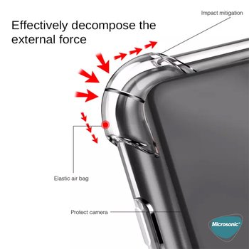 Microsonic Samsung Galaxy A01 Core Kılıf Anti Shock Silikon Şeffaf