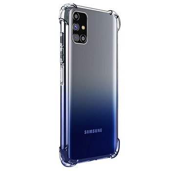 Microsonic Samsung Galaxy M31s Kılıf Anti Shock Silikon Şeffaf