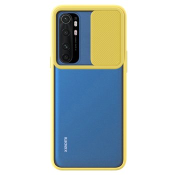 Microsonic Xiaomi Mi Note 10 Lite Kılıf Slide Camera Lens Protection Sarı