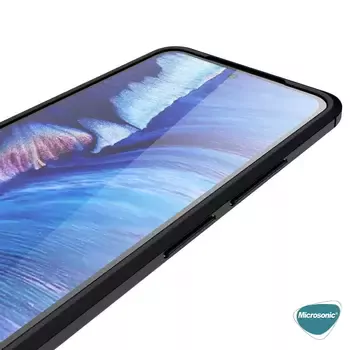 Microsonic Xiaomi Poco M5s Kılıf Deri Dokulu Silikon Kırmızı