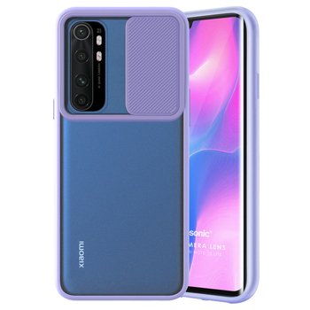 Microsonic Xiaomi Mi Note 10 Lite Kılıf Slide Camera Lens Protection Lila