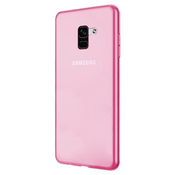 Microsonic Samsung Galaxy A8 2018 Kılıf Transparent Soft Pembe