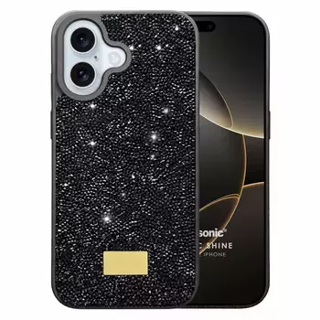 Microsonic Apple iPhone 16 Kılıf Cosmic Shine Siyah